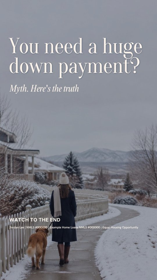 Reel cover: You need a huge down payment?